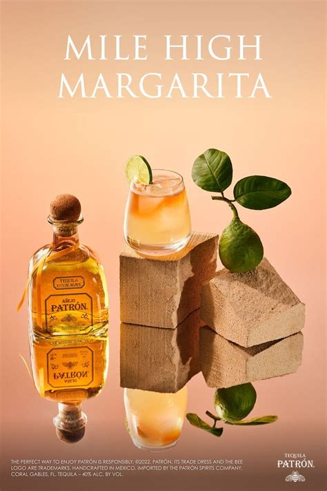 Enjoy Mile High Margarita A Cocktail Made With Patr N A Ejo Recipe