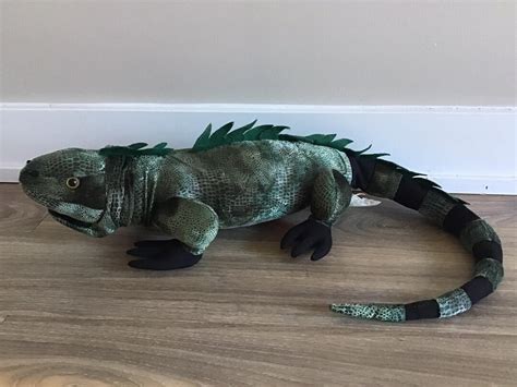 Realistic Green Iguana Stuffed Animal Plush Toy 21 Etsy