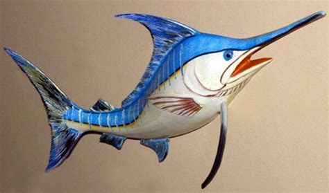 Marlin Fish Replica Wall Mount Plaque 18 X 8 Etsy