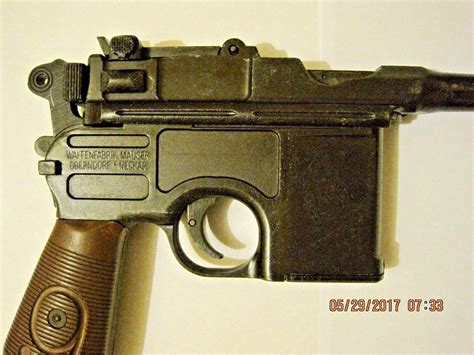 Mgc Replica Mauser C96 Model 1916 Broomhandle Han Solo Dl 44 Blaster