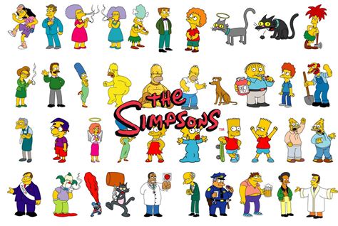 Personajes De Los Simpsons Fondos De Los Simpsons Dibujos De Los