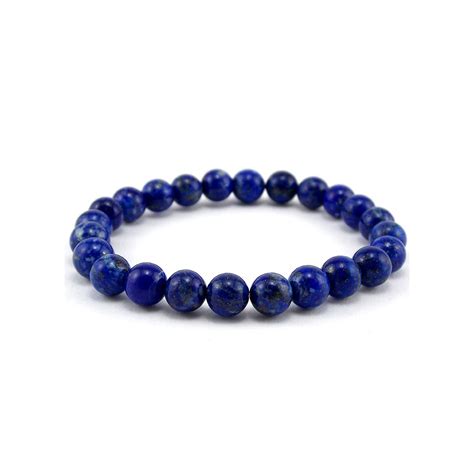 Bracelet En Perles Naturelles De Lapis Lazuli Extra Propriétés Et Vertus