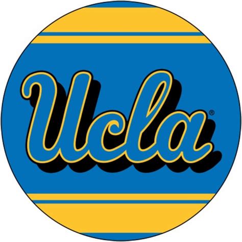 Ucla Bruins Polka Dot 4 Inch Round Shape Ncaa High Definition Magnet