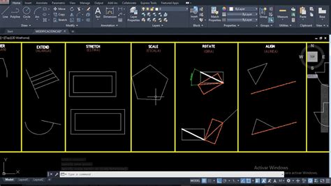 AUTOCAD 10 COMANDOS BÁSICOS DE MODIFICACIÓN YouTube