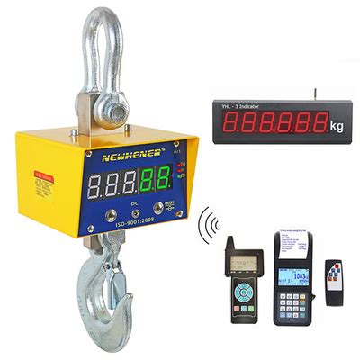 Industrial Lifting Digital Hanging Crane Scale Wireless Remote Display