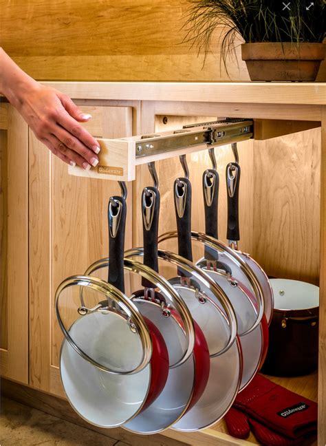 Glideware Pull Out Cabinet Organizer For Pots And Pans Hardtogetitems