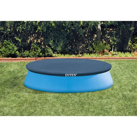 Intex 10 Foot Round Easy Set Pool Cover Ebay