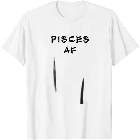 Pisces AF Astrology Constellation Horoscope Zodiac Sign Womens T Shirt