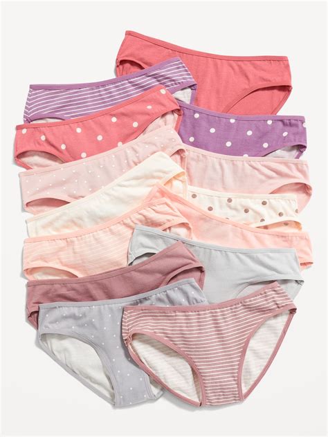 Old Navy Bikini Underwear 14 Pack For Girls Pink 553620002