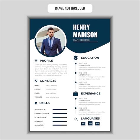 Portfolio De Curriculum Vitae Propre Et Moderne Ou Mod Le De Cv