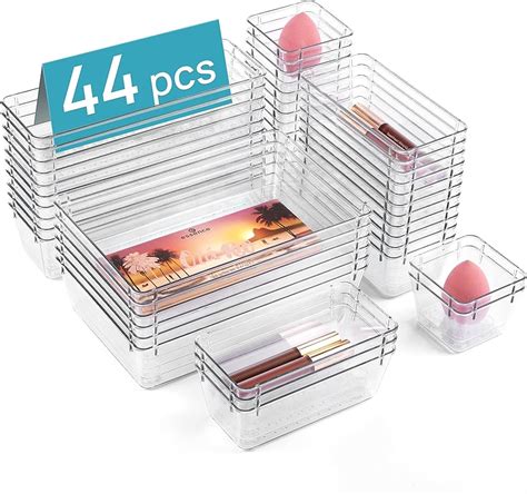 Clear Acrylic Stackable Drawer Organizers Set Of Wishupon