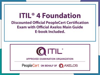 Itil Foundation Discounted Official Peoplecert Certification Exam