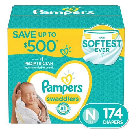 티몬월드 팸퍼스 스와들러 뉴본 기저귀 174개입 Pampers Swaddlers Diapers 출산 육아용품