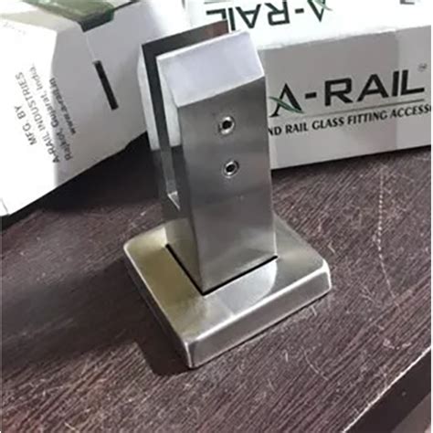 Silver Ss Spigot Fitting Glass Railing At Best Price In Rajkot A Rail