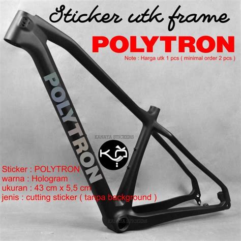 Jual Stiker Polytron Cutting Sticker Frame Sepeda Lipat Roadbike