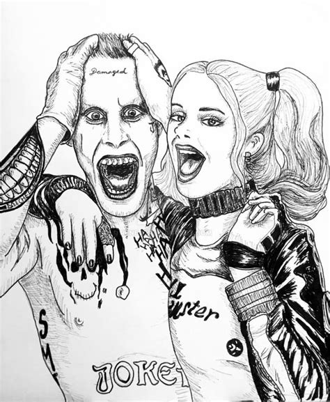 Joker Suicide Squad Coloring Pages