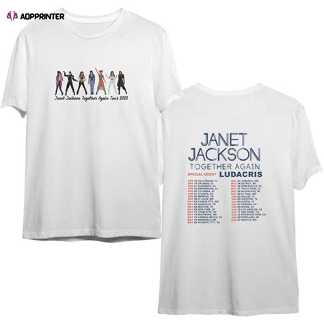 Janet Jackson Together Again Tour Shirt Aopprinter