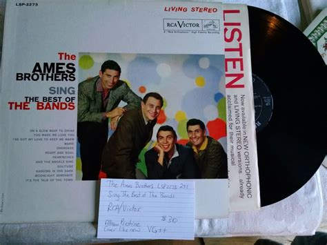 Ames Brothers Sing The Best Of The Bands Lsp2273 Ref 251 Ebay