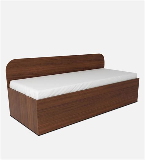 Buy Diwan Single Bed With Storage In Walnut Colour By Godrej Interio