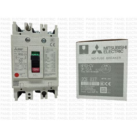 Jual NO FUSE BREAKER NFB MCCB 3P MITSUBISHI NF63 CV 20A 25A 32A 40A 50A