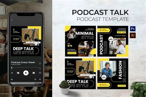 20+ Best Podcast Cover Art Templates | Design Shack