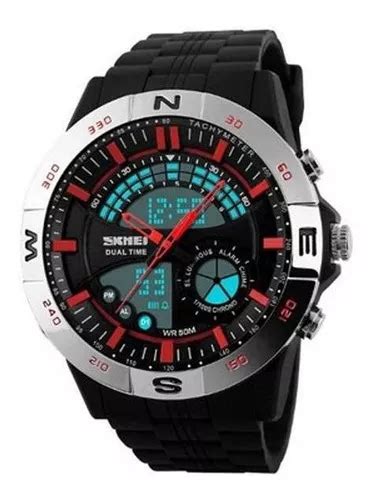 Reloj Pulsera Skmei Masculino Skmei AnaDigi De Cuerpo Color Negra