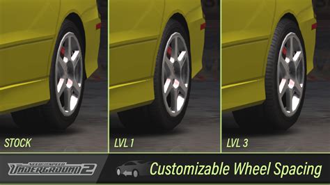 Nfsmods Customizable Wheel Spacing For Vanilla Cars