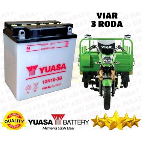 Jual Accu Yuasa N B Aki Motor Viar Gerobak Accu Binter Mercy