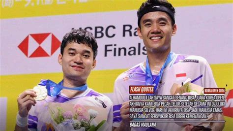 Hasil Final Korea Open 2024 Leo Bagas Juara Ganda Putra Korea Selatan