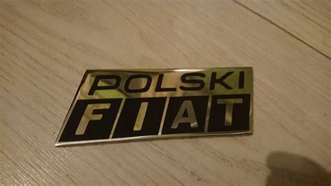 Fiat P Znaczek Emblemat Polski Fiat Metal Nowy