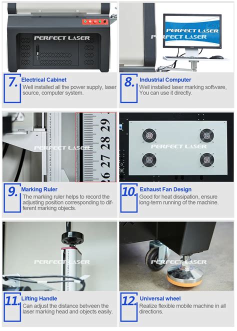 High Precision Camera Vision Positioning 30w 50w Raycus Fiber Laser