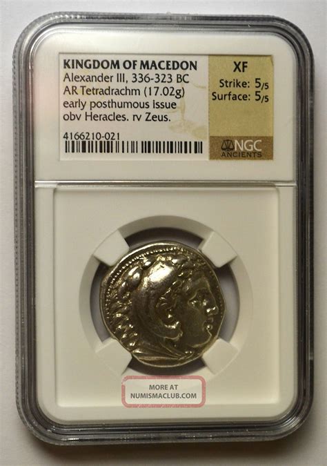 Alexander The Great Of Macedon Silver Tetradrachm 336 323 Bc Ngc