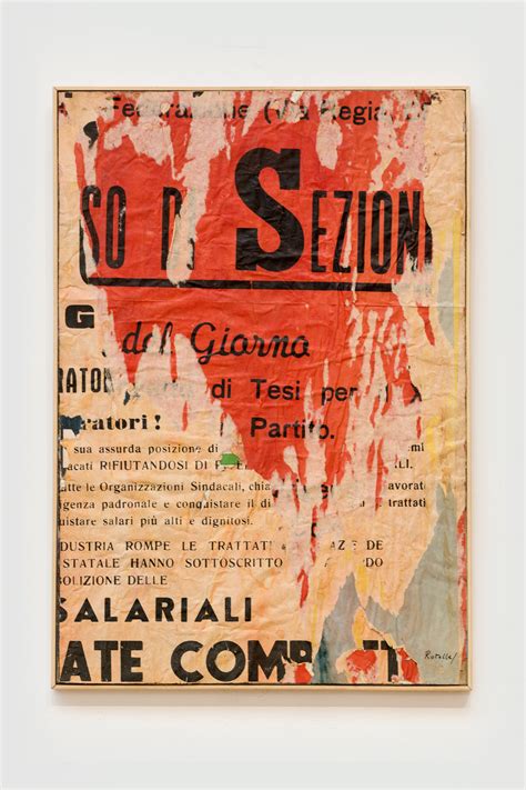 Mimmo Rotella Manifesto Agnese Sbaffi