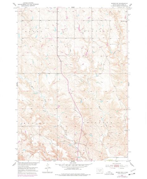 Murdo SW, SD (1951, 24000-Scale) Map by United States Geological Survey ...