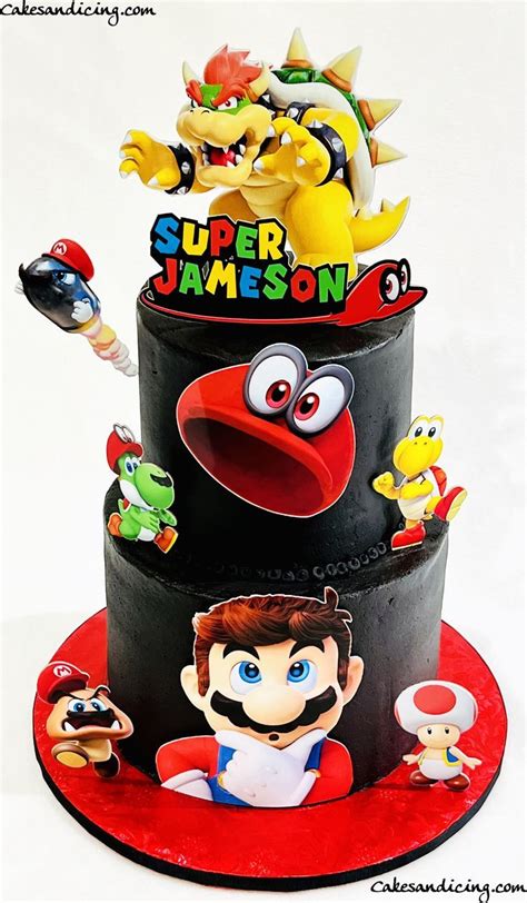 Mario Odyssey And Nintendo Switch Cake Mario Birthday Cake