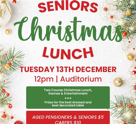 Rmsc Senior Christmas Lunch Square Riverstone Schofields