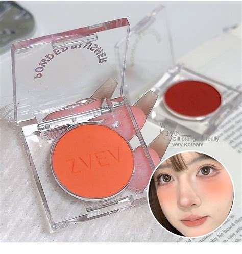 Matte Oil Control Monochrome Cheek Red Plate Nude Makeup Natural Blush Pink Cheek Red Plate