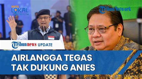 Arah Dukungan Golkar Terungkap Airlangga Tegaskan Tak Mungkin Dukung