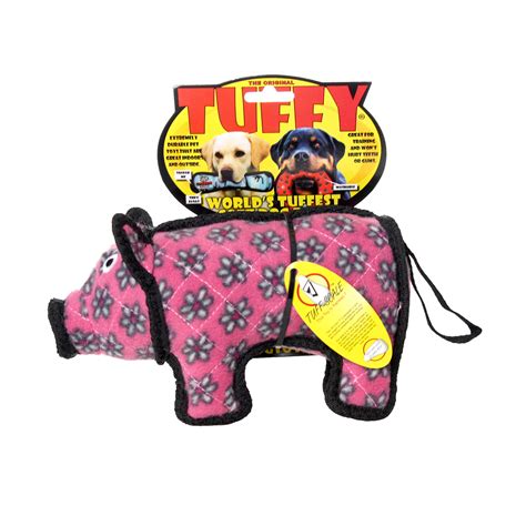 Tuffy Junior Barnyard Pig Soft Tough Dog And Puppy Toy