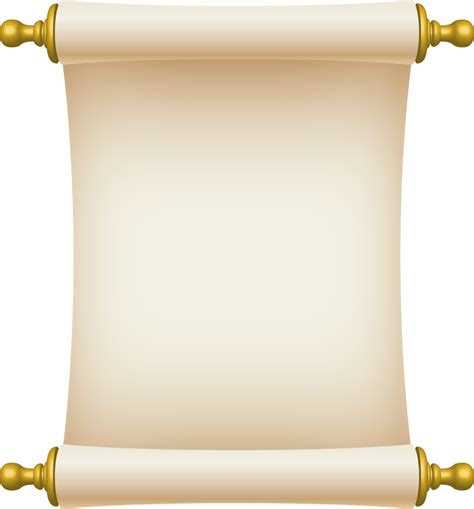 Paper Scroll Clipart Design Illustration Png