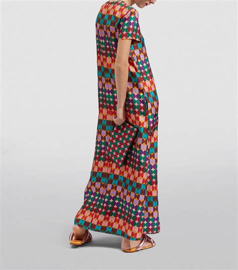 La Doublej Silk Swing Maxi Dress Harrods In