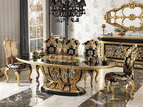 Aarsun Dining Tables With Royal Finish Dining Room Furniture 8