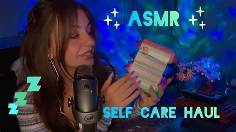 ASMR Tingly Self Care Haul Relaxing Sounds Tappingcrinkling