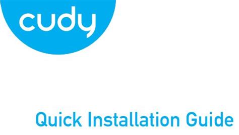 Cudy Ac Mesh Wifi Extender Installation Guide