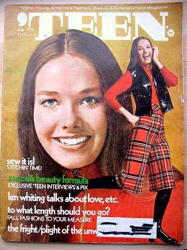 The Cover Of Teen Magazine With An Image Of A Woman In A Plaid Skirt On It