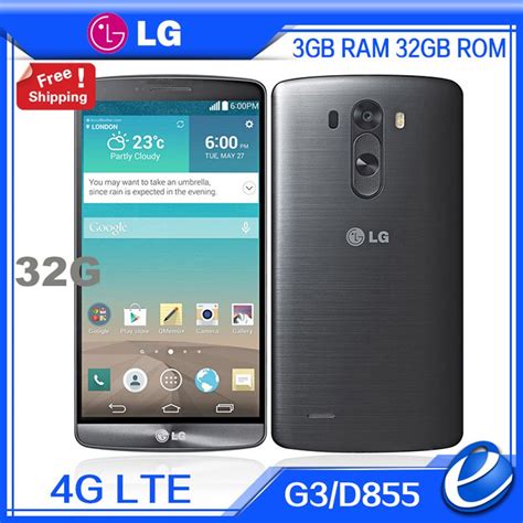 Refurbished Original Unlocked LG G3 D855 Cell Phone 3GB RAM 32GB ROM