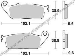 Plaquettes De Frein Ap Racing Pour Daelim Roadwin Roadsport Roadstar