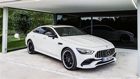 2019 Mercedes Amg Gt 53 4matic 4 Door Coupe Color Designo Diamond White Bright Front Three