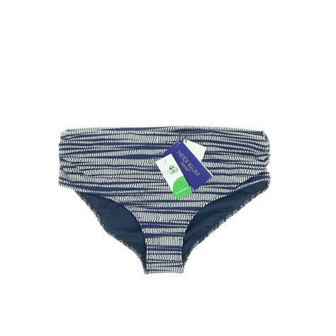 Heidi Klum kék fehér bikini alsó Női ruházat Fürdőruhák Bikini