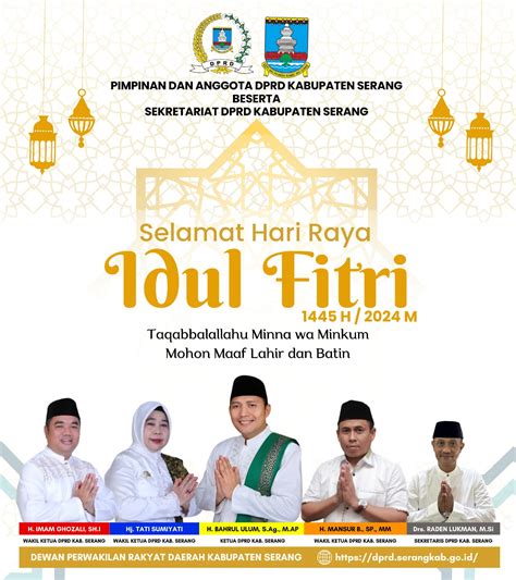 Dprd Kabupaten Serang Mengucapkan Selamat Hari Raya Idul Fitri Syawal